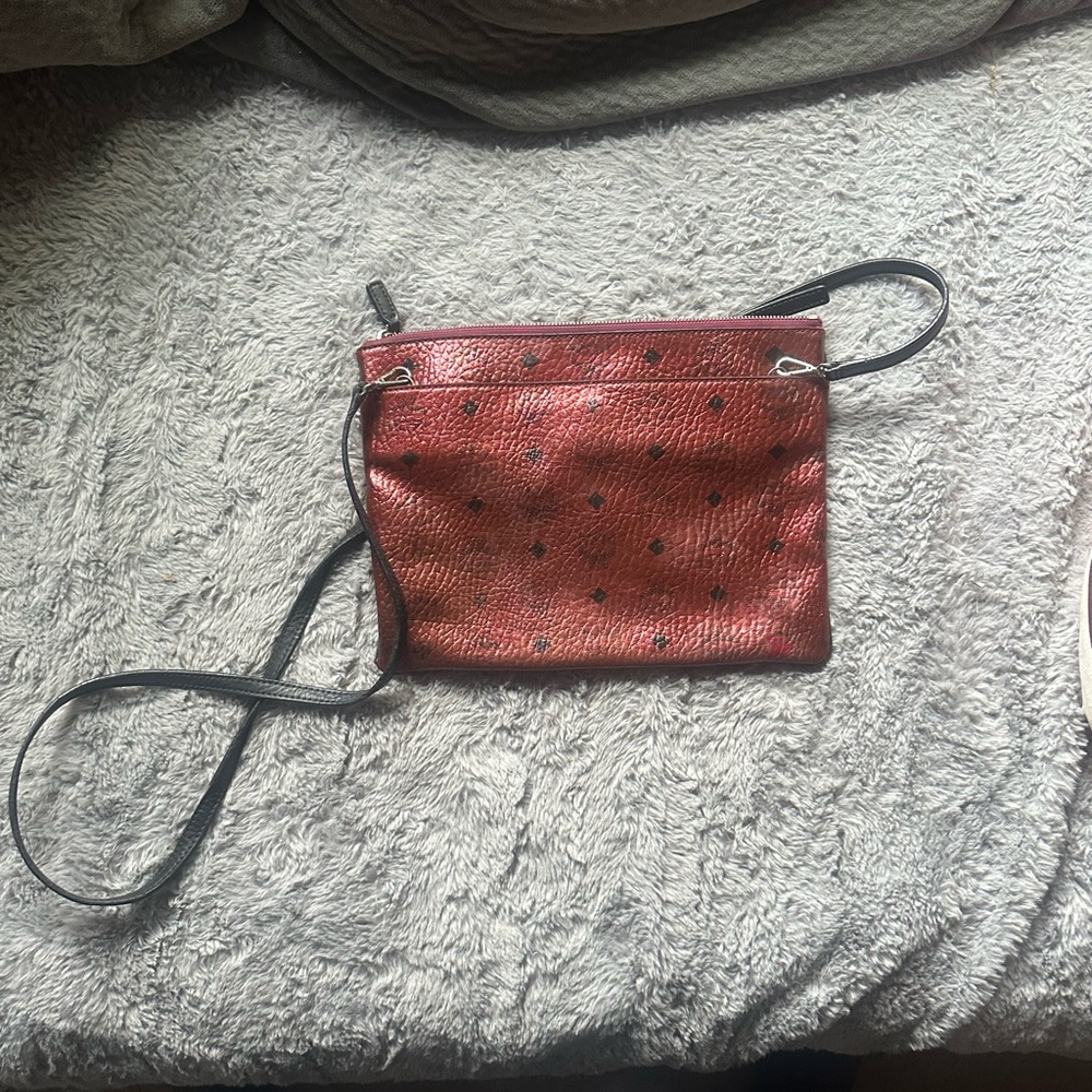 Beautiful MCM Cranberry Crossbody